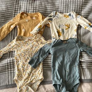 Carters 6 month long sleeve onesies